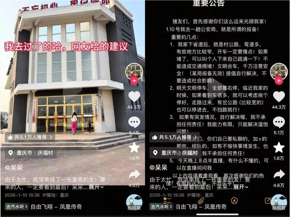 呆呆带火合川千人按猪：流量狂欢背后的福祸启示插图2