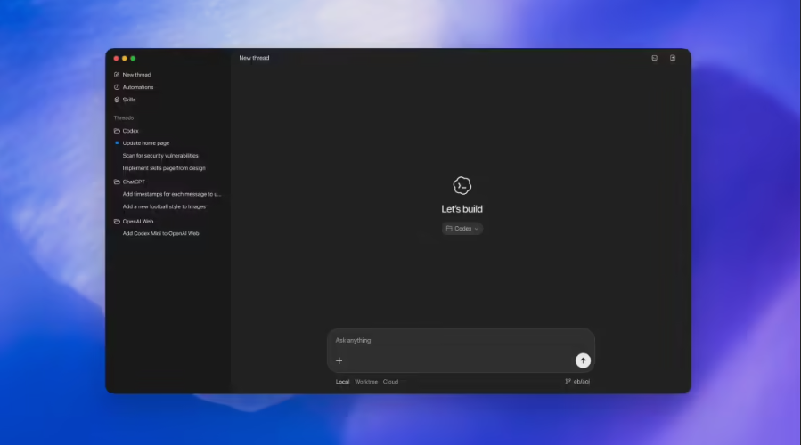 OpenAI Codex macOS应用发布 提升编程效率新高峰插图1 OpenAI Codex macOS应用发布 提升编程效率新高峰插图1