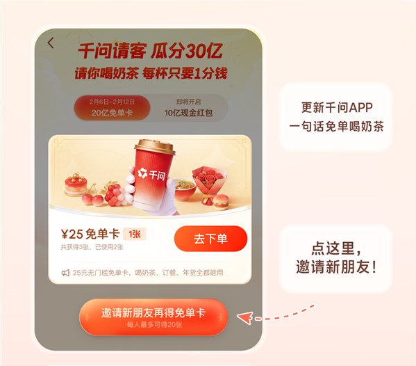 千问承诺免单卡延期 奶茶店员：根本做不完 订单密度超外卖大战