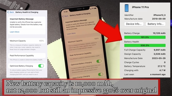 成功了！首款升级12000mAh电池的iPhone诞生：原来苹果是故意用小电池