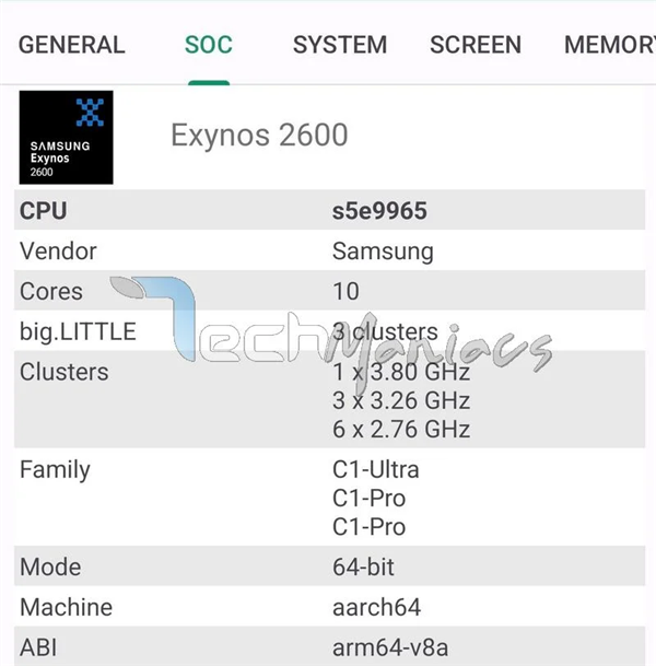 三星发布全球首款2nm芯片Exynos 2600多核性能突破1.1万分跻身第一梯队插图1