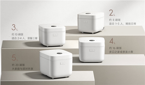 小米米家IH电饭煲2 349元起售 四种容量满足全家需求插图3 小米米家IH电饭煲2 349元起售 四种容量满足全家需求插图3