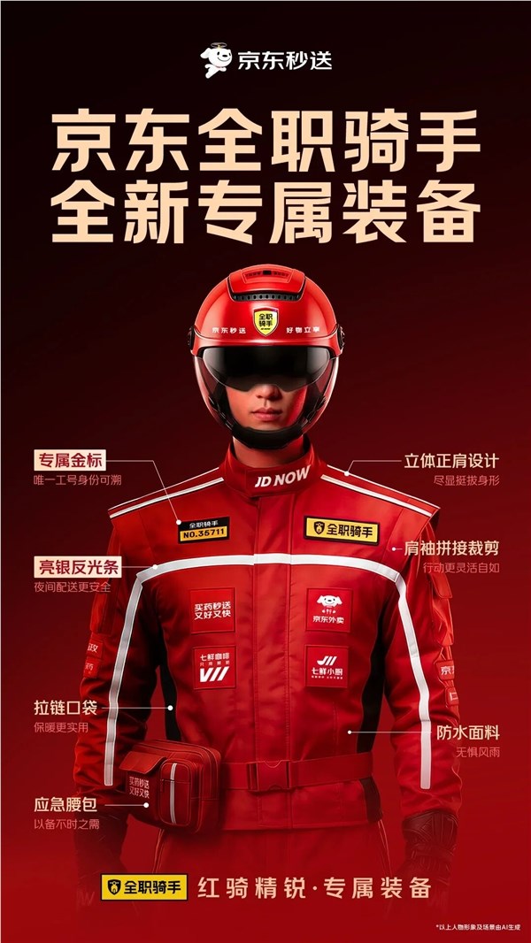 京东外卖一周年升级：骑手新装亮相 保障安全与职业尊严插图1