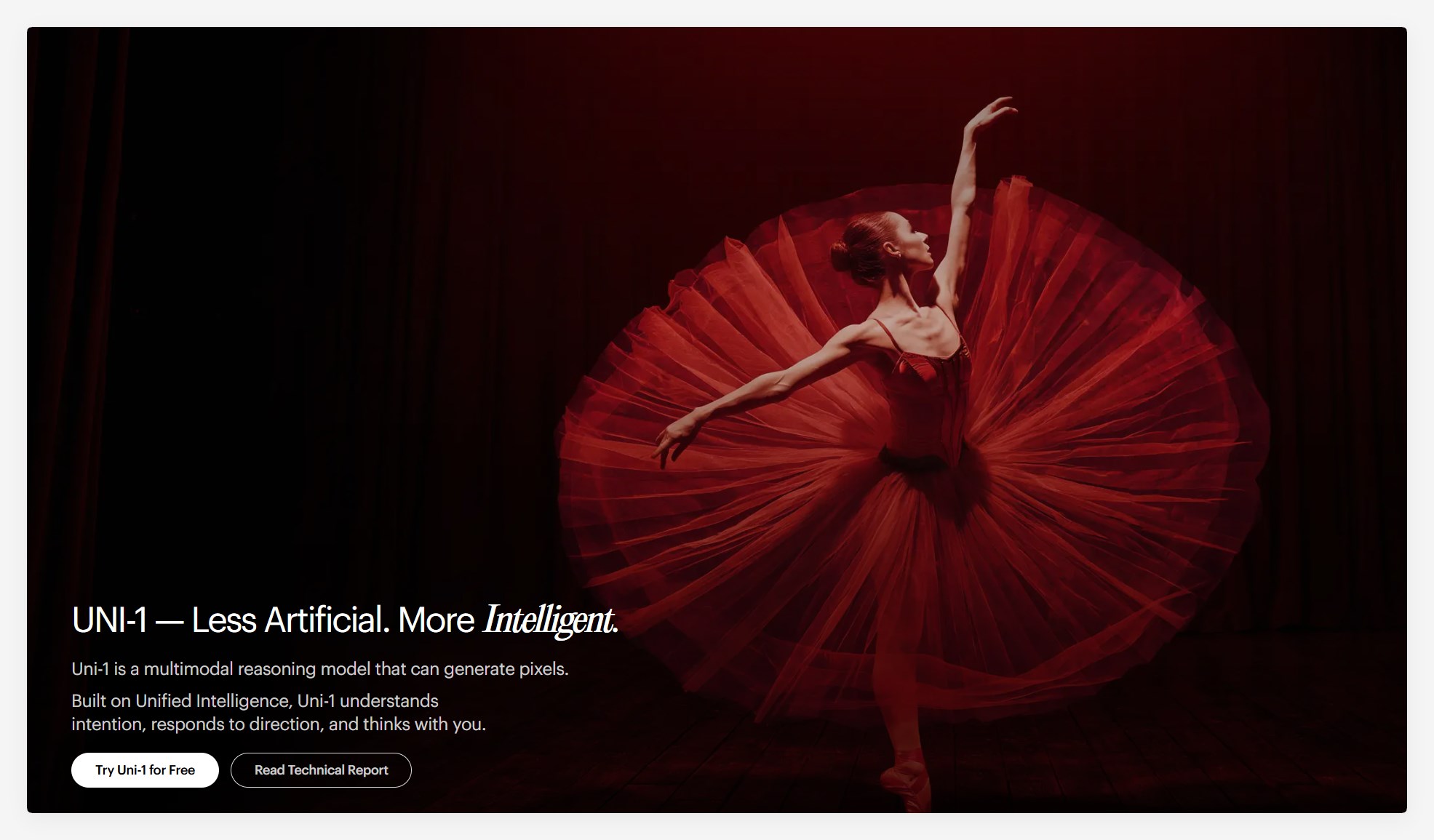 Luma AI发布Uni-1图像模型 自回归架构同步生成文本与像素插图