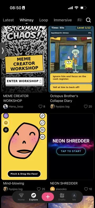 国内团队打造AI互动社区Loopit上线两月登顶美区娱乐榜插图3