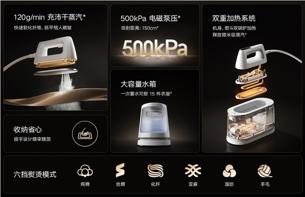 小米米家熨烫机2预售599元干湿双态高效熨烫 15件衣物一次搞定插图2 小米米家熨烫机2预售599元干湿双态高效熨烫 15件衣物一次搞定插图2