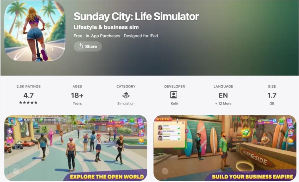 月入千万的模拟人生移动端新玩法「Sunday City」如何实现突破插图10