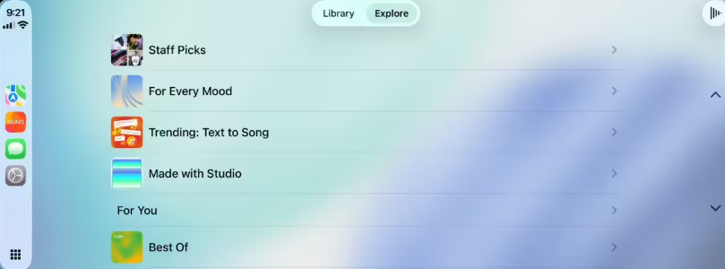 ​AI 音乐应用 Suno 强势登陆苹果 CarPlay，提升驾音乐体验