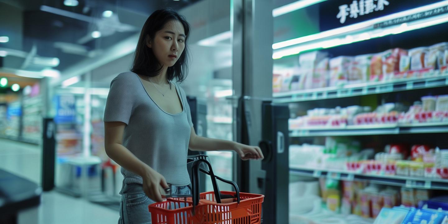 女子自助结账盗窃16次9200元被刑拘 超市监控拍下全过程