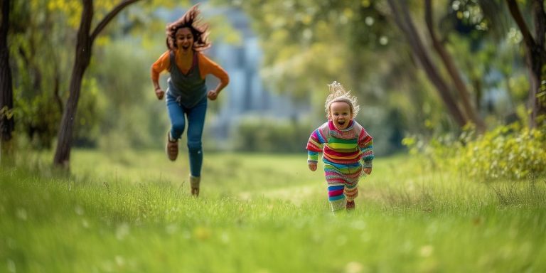 萌娃为躲拍照狂奔二里地 母亲紧追不舍成趣事