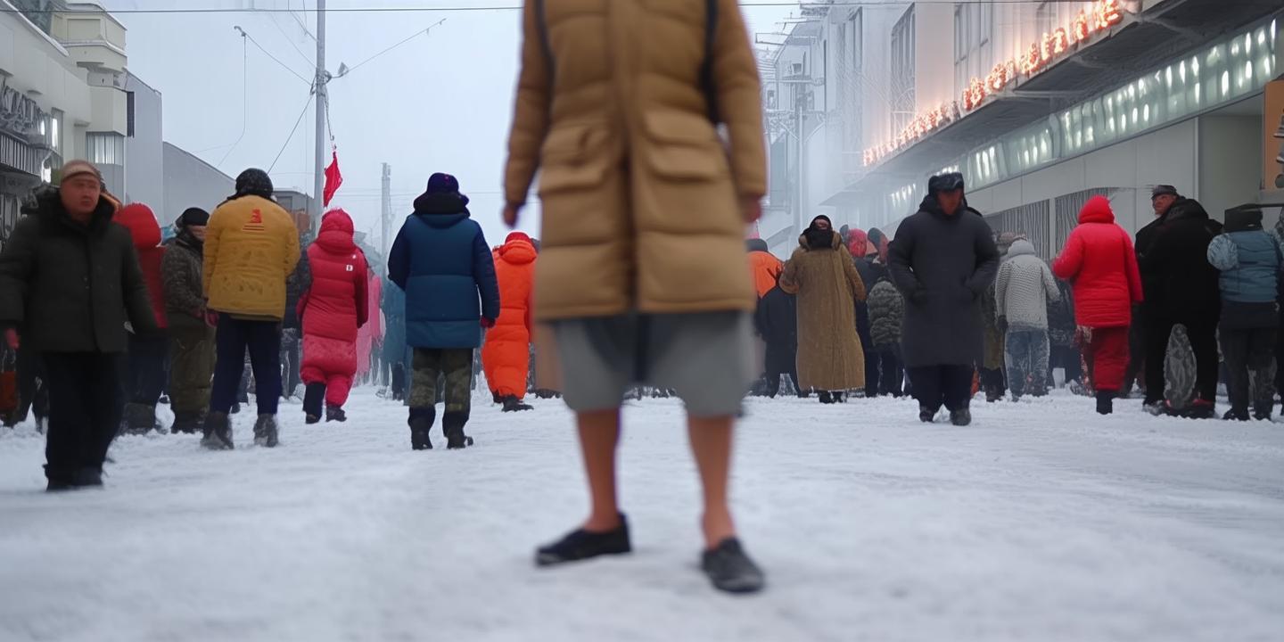 哈尔滨零下20℃外国游客光腿穿短裤 专家提醒勿模仿