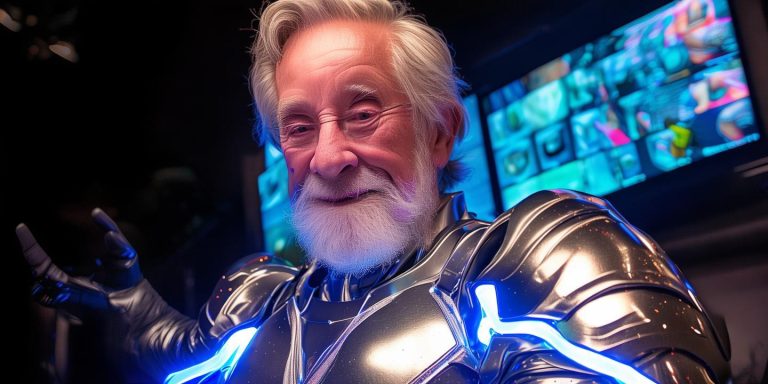 爷爷cosplay成铠甲勇士引爆网络 隔代整活成新潮流