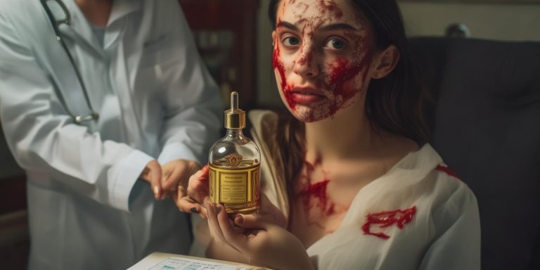 女子疯狂掉皮因以油养肤 医生警告接触性皮炎风险