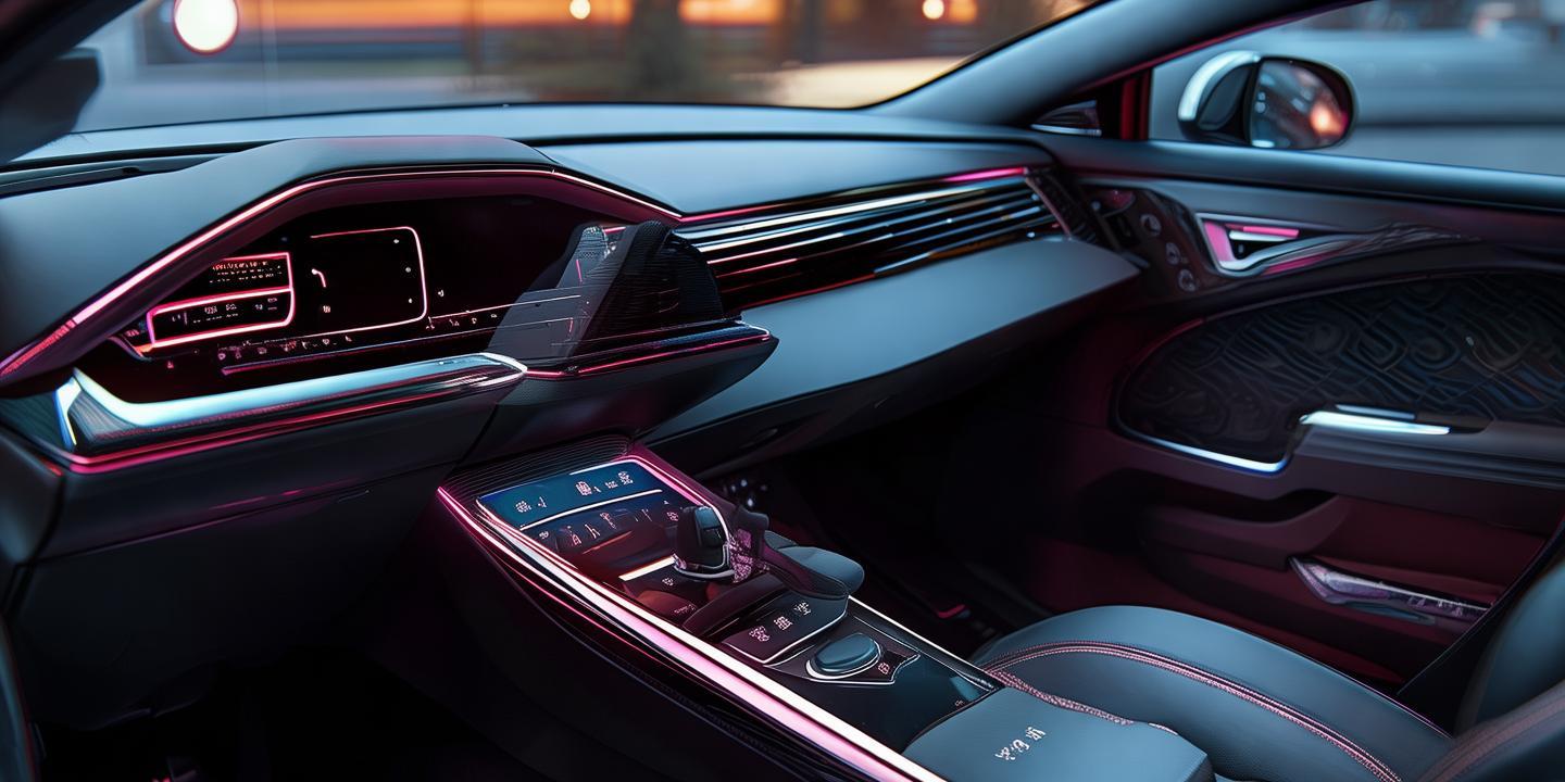 小米SU7内饰官图曝光 雷军点赞氛围灯设计质感升级