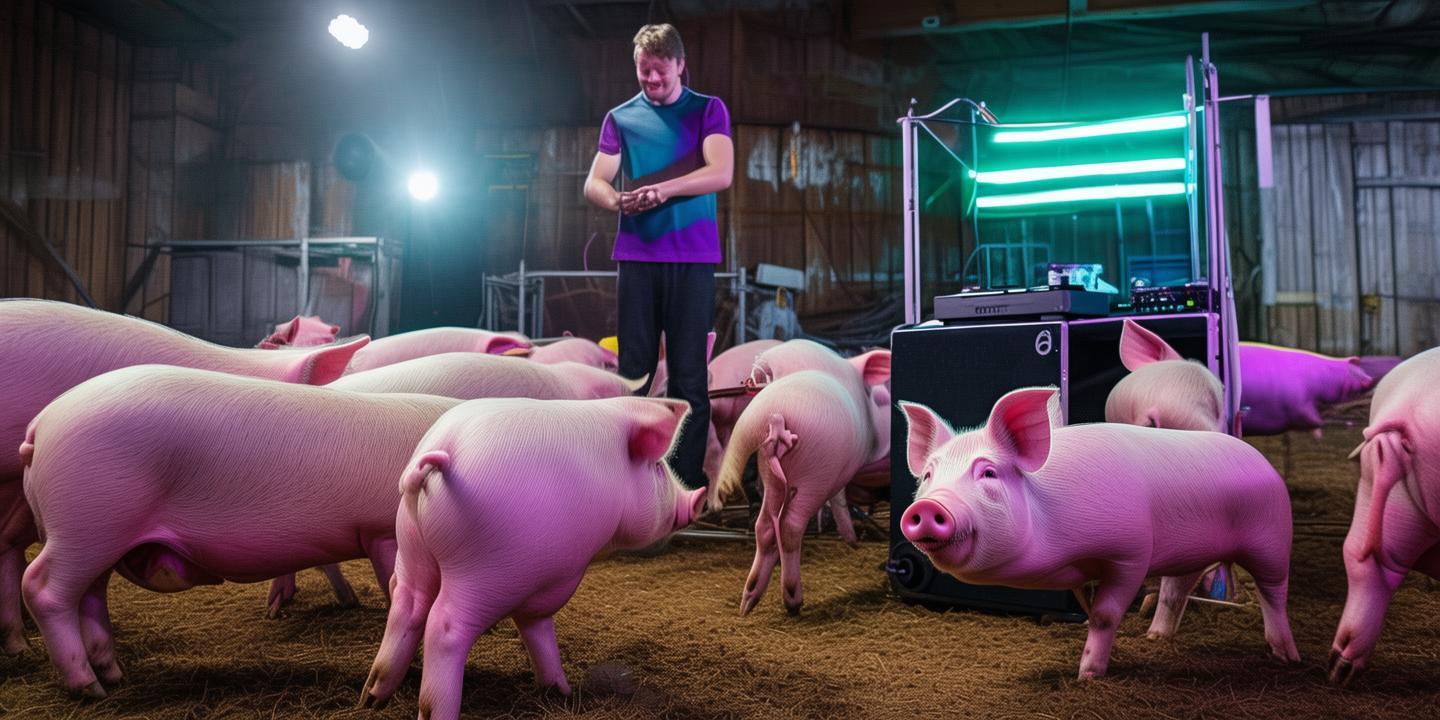 95后养猪人花3000元放DJ音乐给猪听 提升活动量创新养殖走红