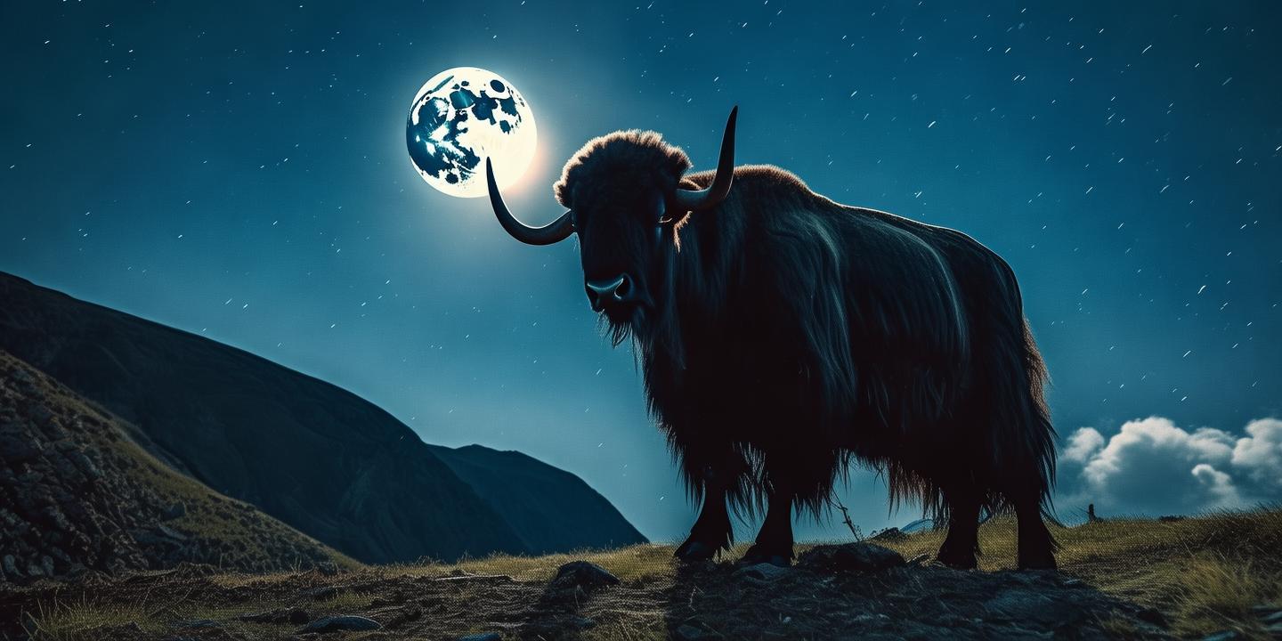 牦牛头顶明月绝美画面曝光网友盛赞