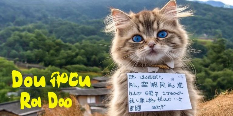 河南小猫豆豆被游客当流浪猫反复救下山 主人挂牌子求助