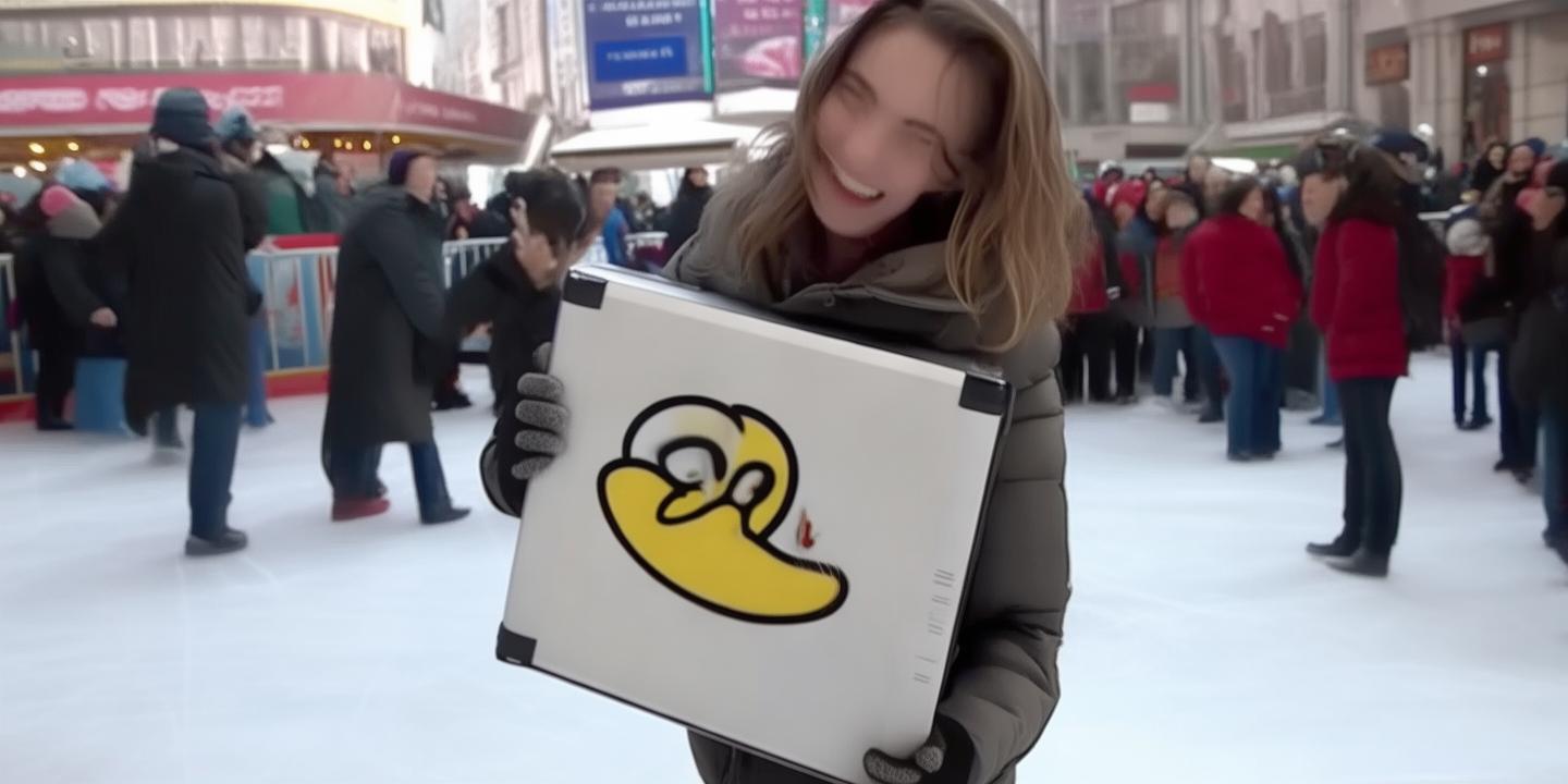 女子打出溜滑28米66喜提大鹅冰箱 实用奖品引爆网络