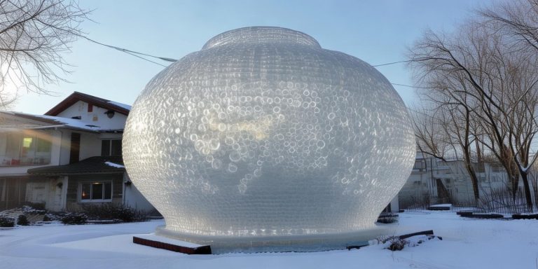 江苏惊现巨型冰雕蜂巢 屋主暖心决定与蜜蜂和平共处