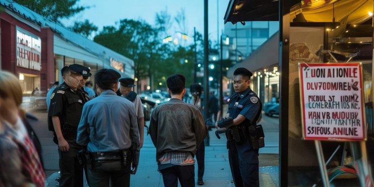 大学生偷外卖被拘 警方外卖架旁通报警示教育