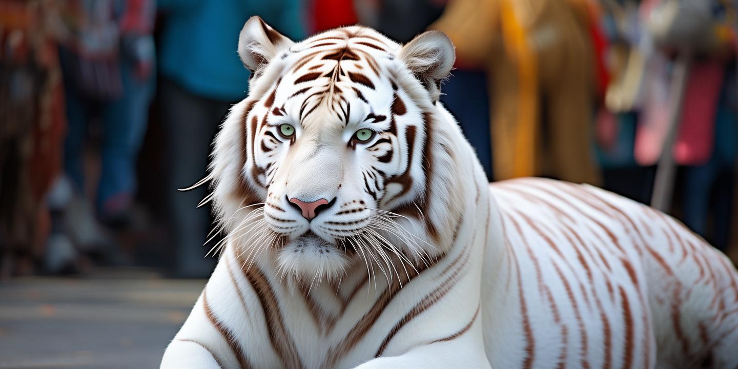 青岛虎界刘亦菲小孬雪白皮毛秀颜爆火