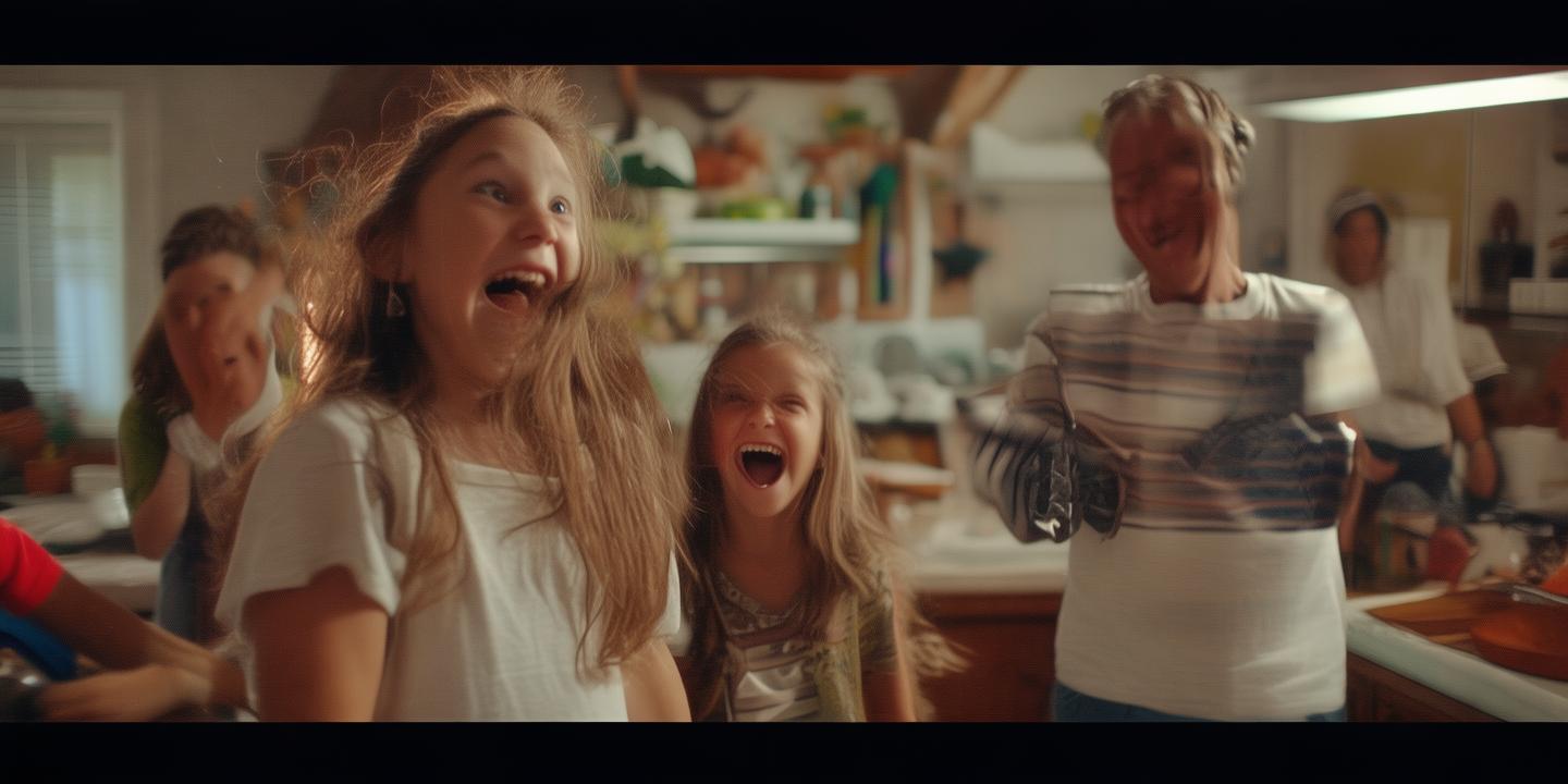 爸爸转箭头决定洗碗女儿笑翻全场