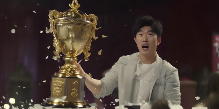 罗永浩禁言后现身B站领新人奖 奖杯意外断成两半