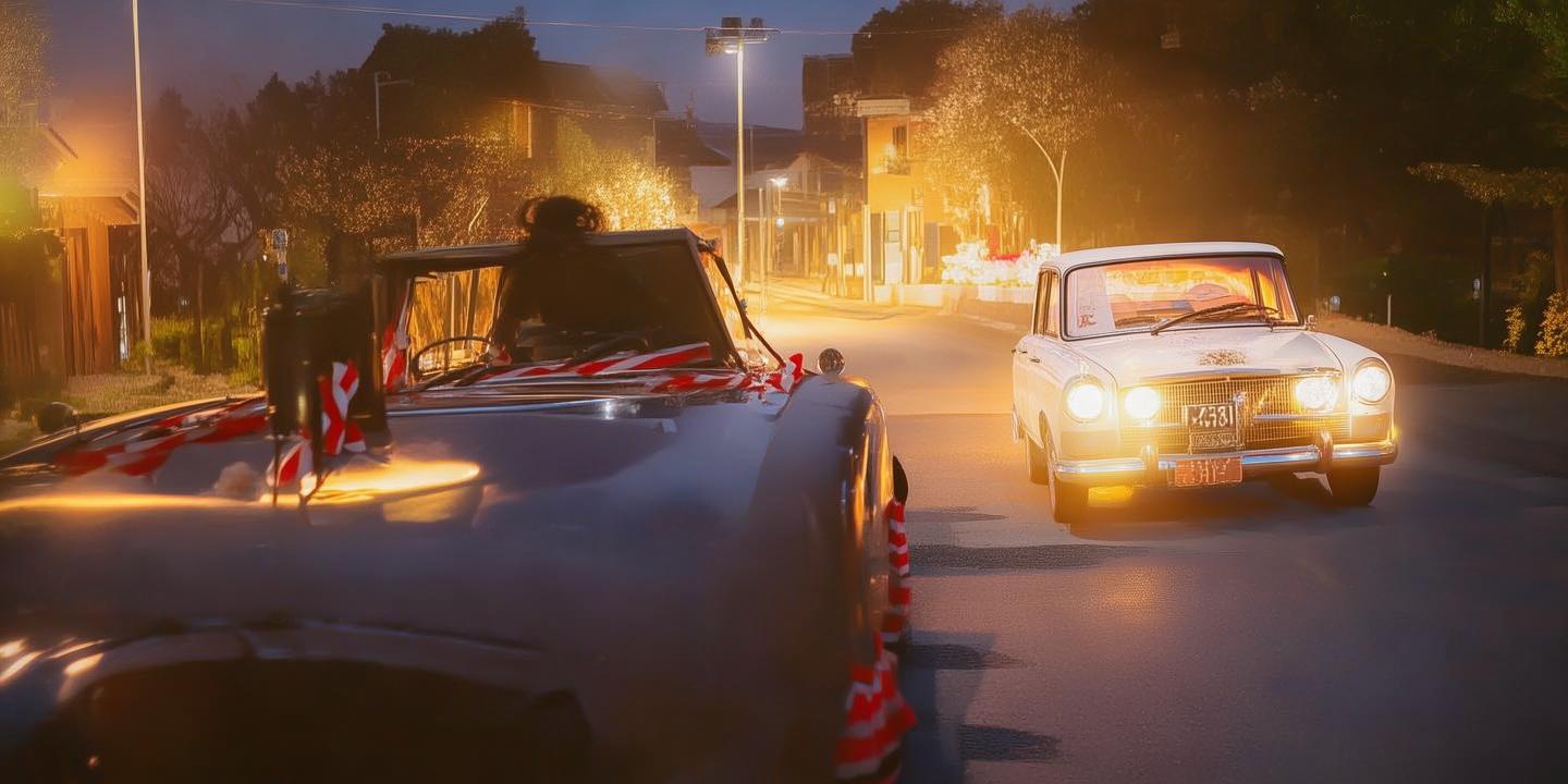 司机为孤独婚车开道 祝福新人幸福美满