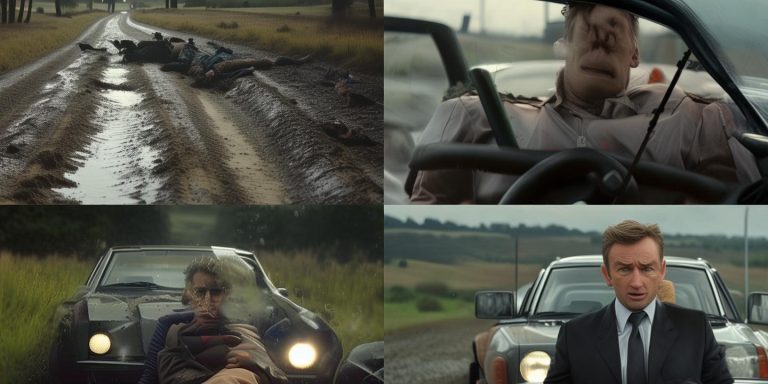 丈夫驾车碾过摔倒妻子 接到电话后立即返回现场