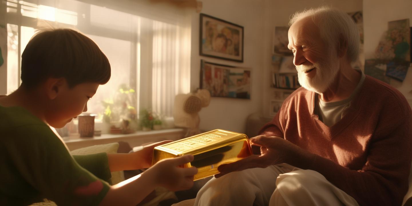 爷爷每年送金条给孙子引热议 网友：爱的表达方式多种多样