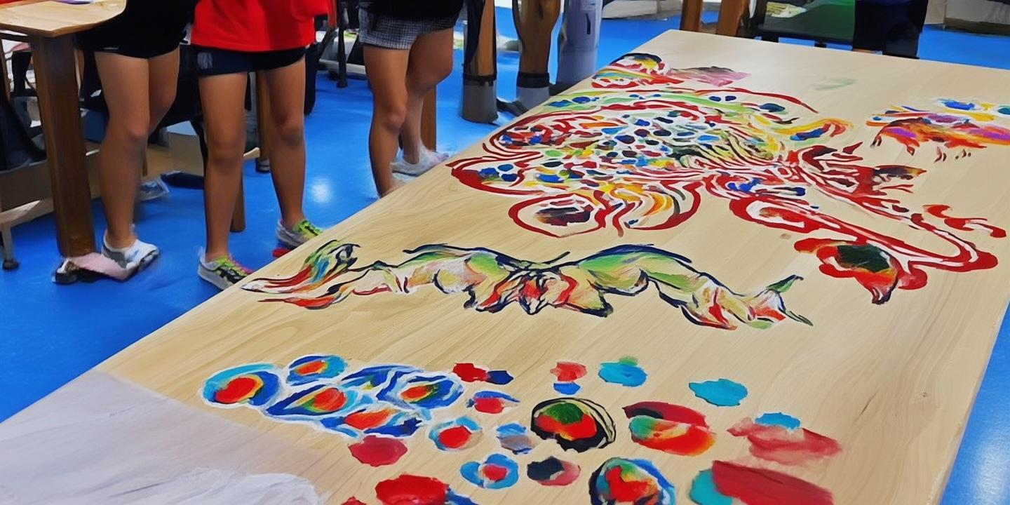 杭州小学生气步枪弹孔作画 创意呈现福马图案引热议