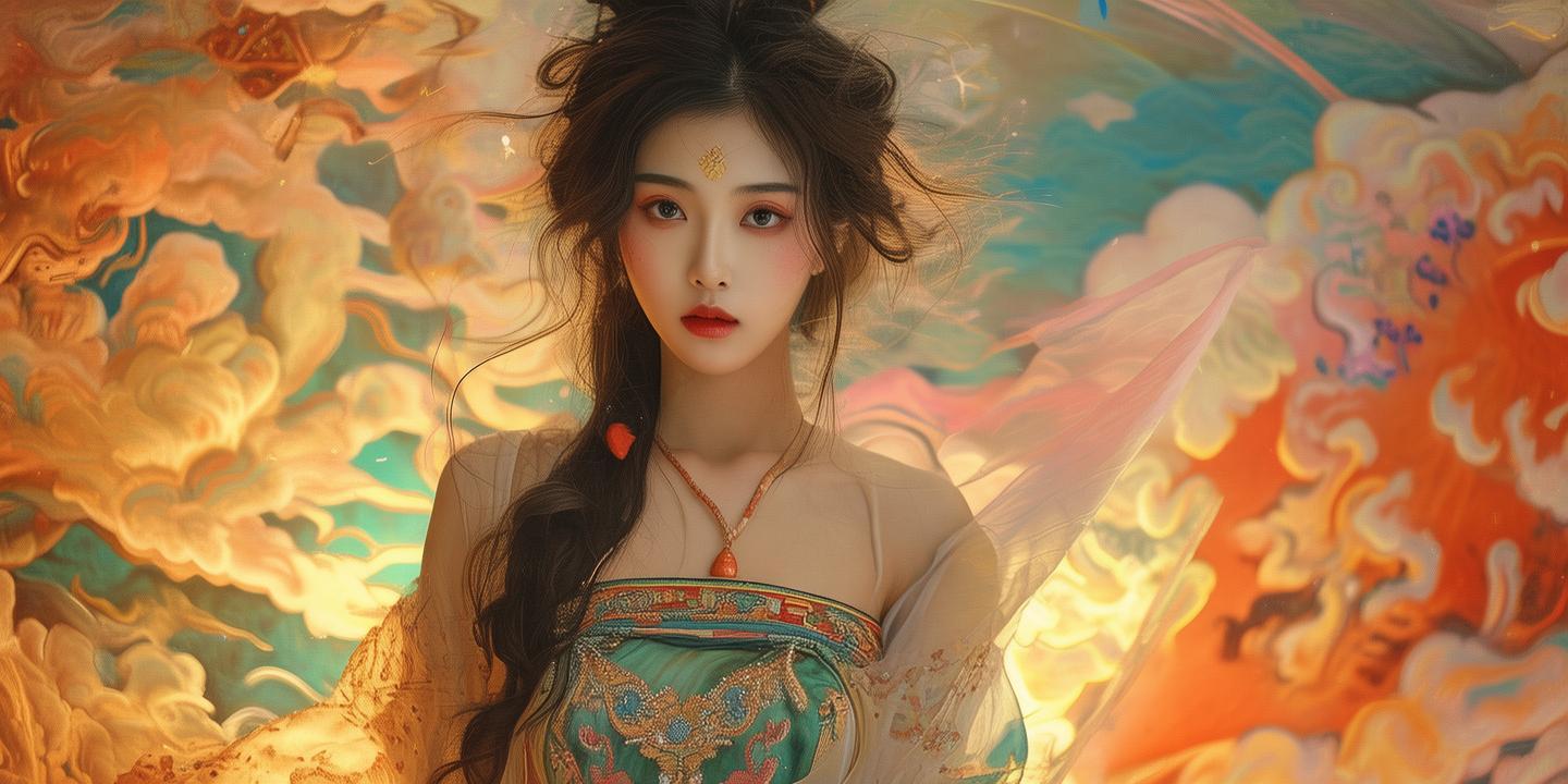 潮汕少女神似敦煌壁画唐代飞天惊艳全网