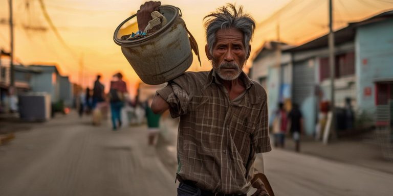 54岁建筑工扛行李塑料桶返乡 全部家当承载亲情与牵挂