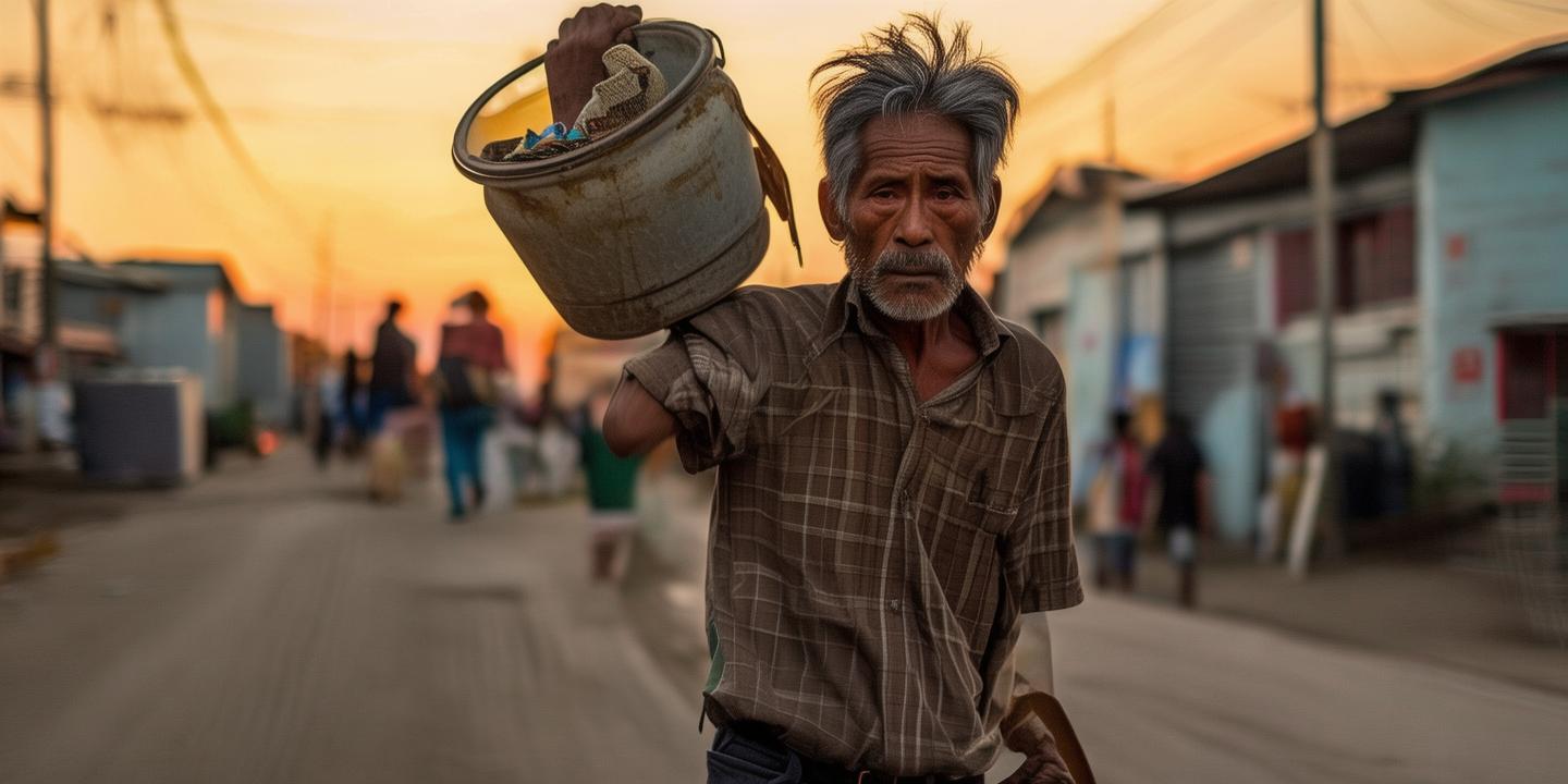 54岁建筑工扛行李塑料桶返乡 全部家当承载亲情与牵挂