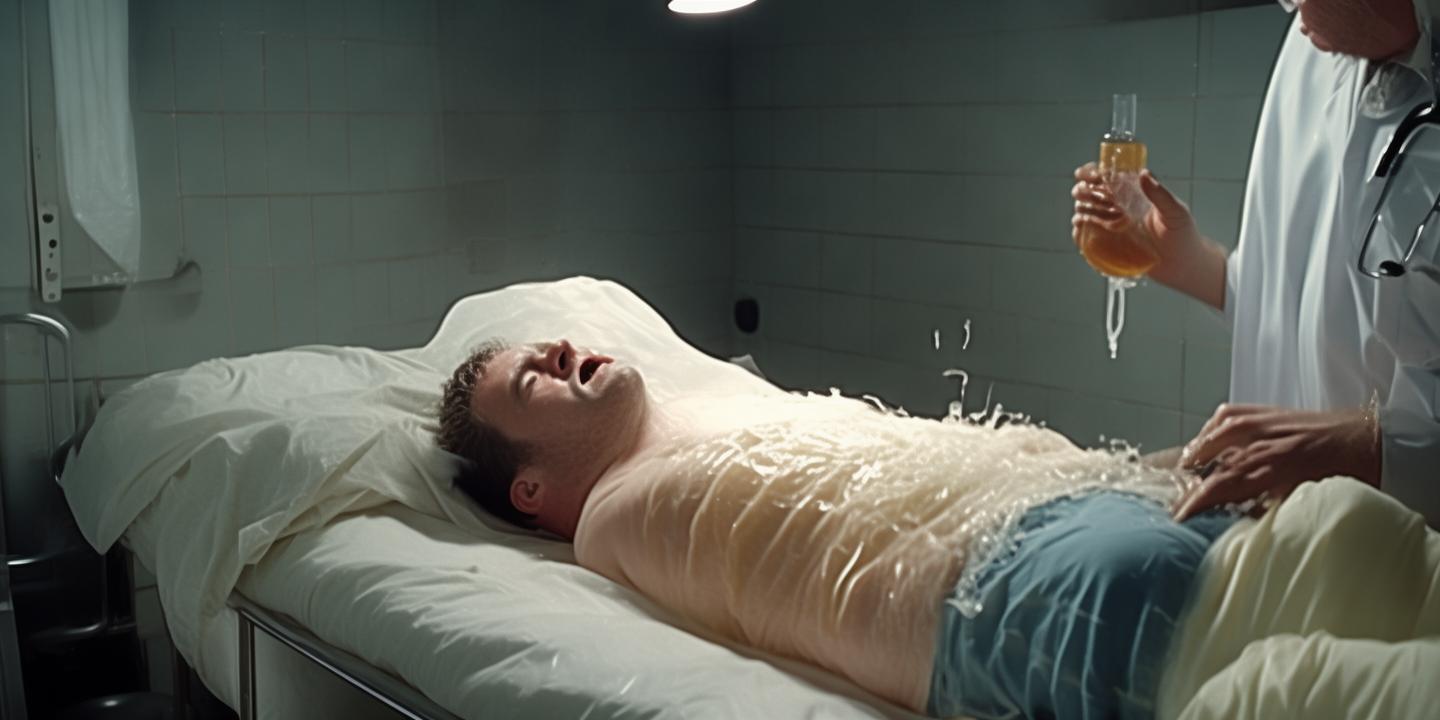 男子暴饮暴食滤出7斤油 医生称血脂超标30倍险些致命