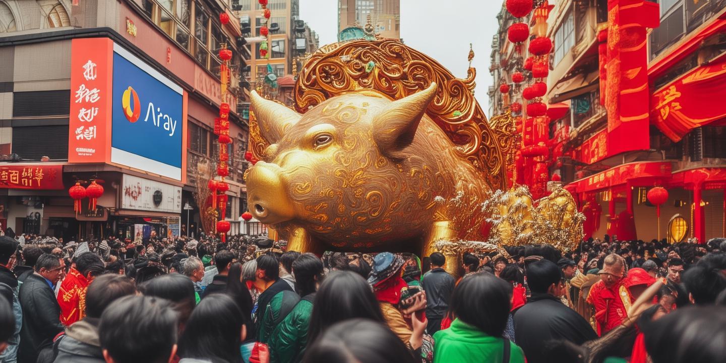 大年初五迎财神支付宝碰一下支付赢红包黄金