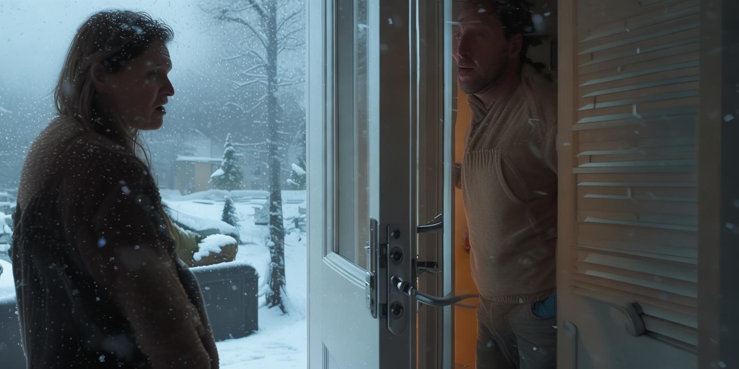 夫妻过年回家发现门大开 网友热议门锁故障与风力影响