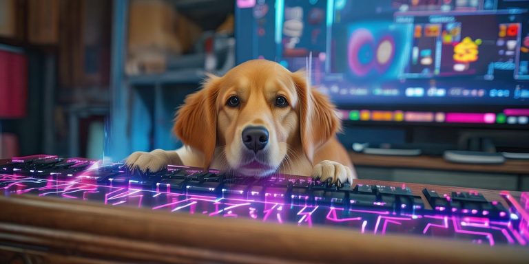 狗狗踩键盘生成代码 AI助力打造独立游戏《Quasar Saz》