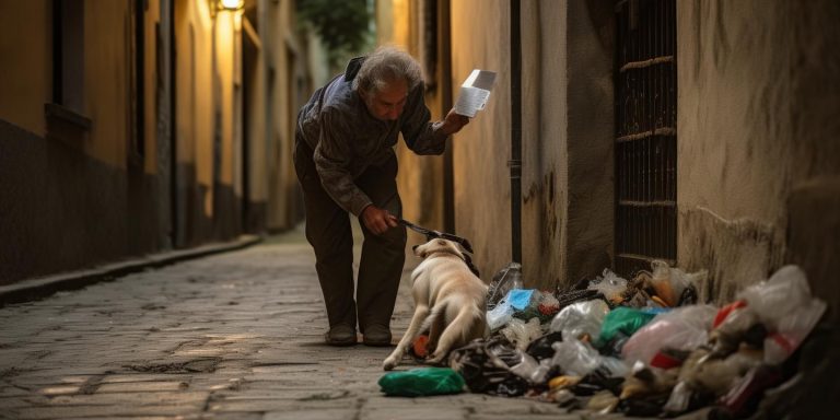 意大利男子训练狗子夜间丢垃圾企图省钱终被罚
