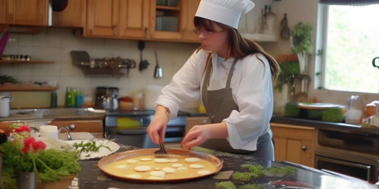 六年级学生厨房大显身手变身烹饪小能手