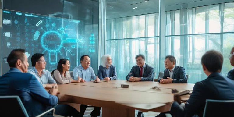 马云携阿里管理层现身云谷学校探讨AI未来布局与技术赋能