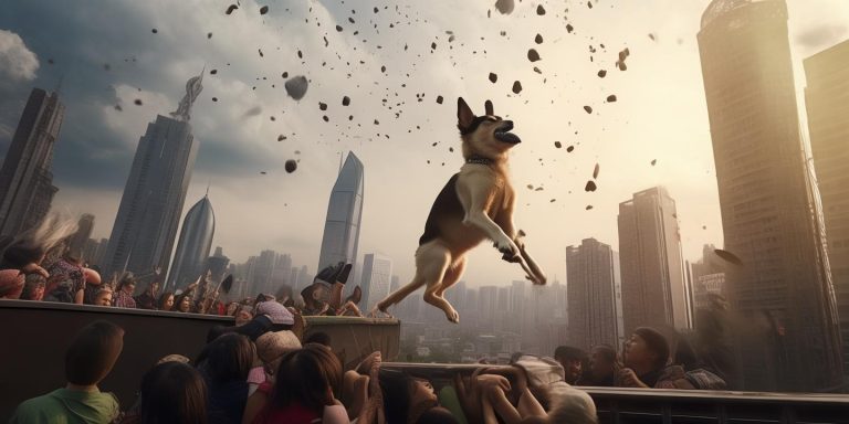 重庆狗狗预警高空坠物救下女孩感动全网