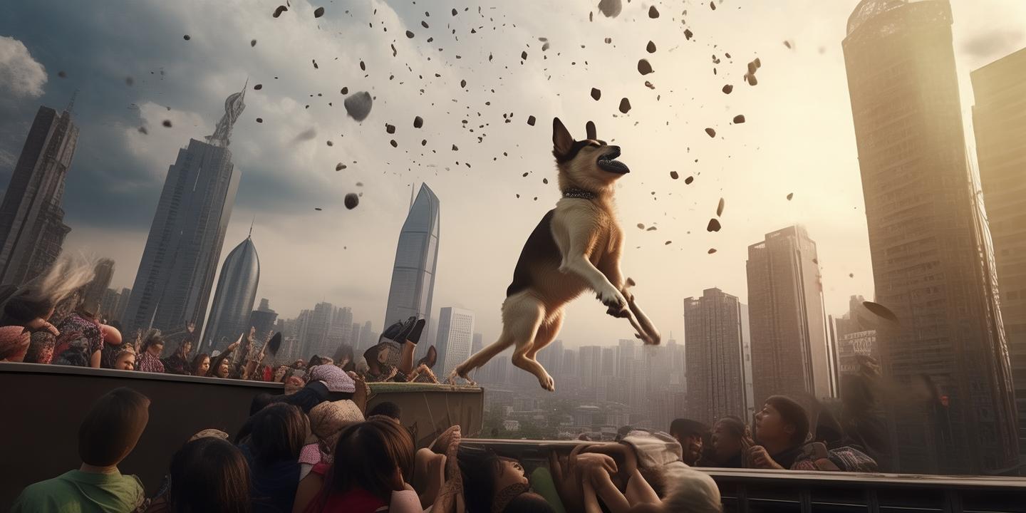 重庆狗狗预警高空坠物救下女孩感动全网