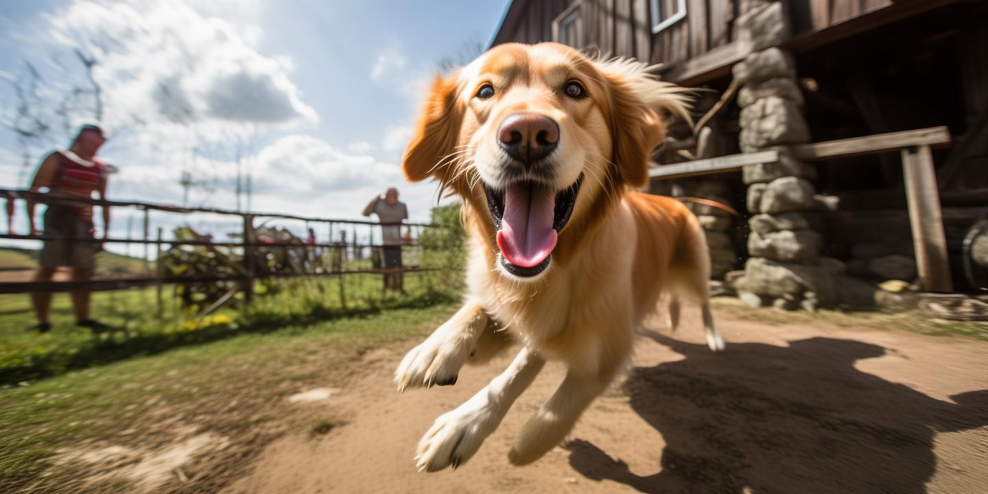 狗狗转圈顽疾被磨盘秒治愈 网友调侃动物也怕上班