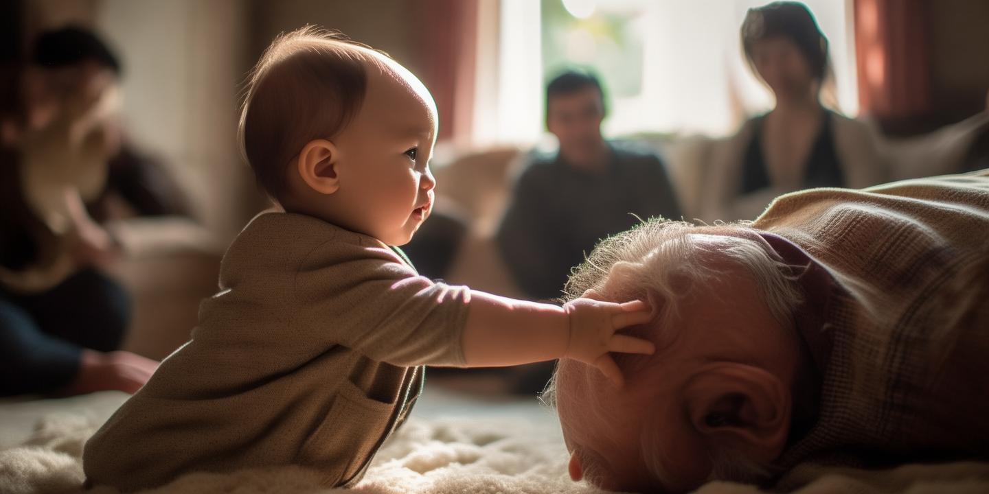 1岁宝宝勇敢扶起摔倒太爷爷 意外暖心瞬间感动全家插图 1岁宝宝勇敢扶起摔倒太爷爷 意外暖心瞬间感动全家