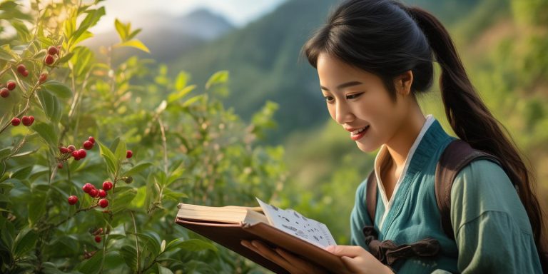 中药学女大学生进山尝草药走红 展现中医药文化魅力