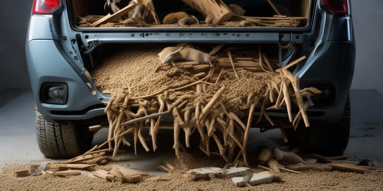 车底竟被老鼠塞满20斤粮食 踩刹车异响引人震惊