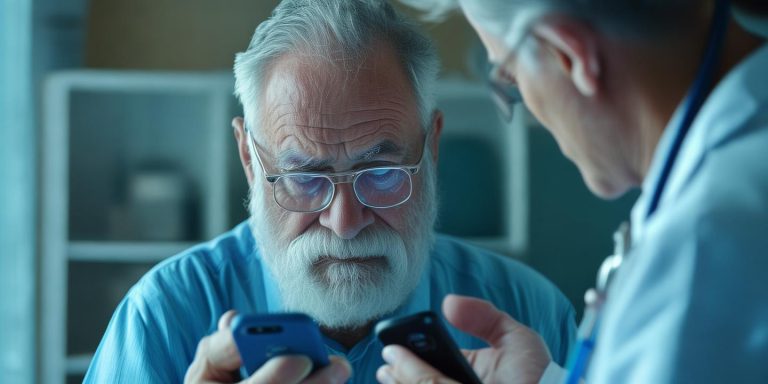 70岁老人刷手机致近视2300度 医生警示科学用眼重要性