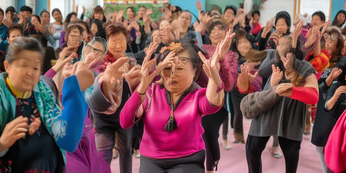 妇女节手势舞创意庆祝 中老年阿姨整齐表演获网友点赞