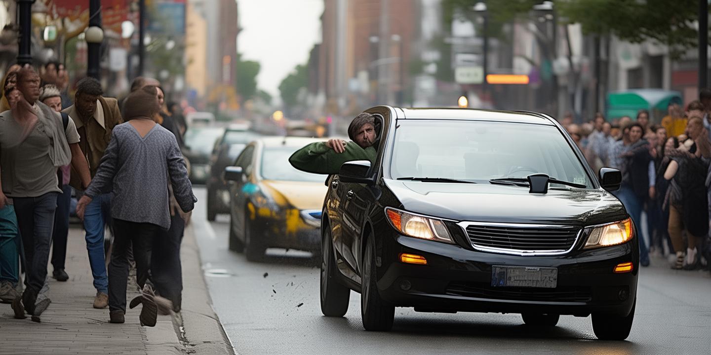 男子礼让行人遭黑车司机挑衅后撞人引热议